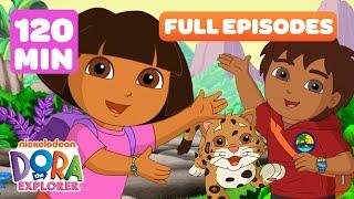 Dora FULL EPISODES Marathon! ️ | Animal Episodes w/ Diego - 2 Hours! | Dora the Explorer