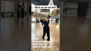 Tango, trying a different preparation step #dance #ballroom #dancesport