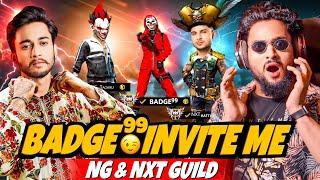 Finally NG & NXT  Join Guild  Badge 99  Guild Test Open Challenge आजा 1 vs 4 में !! 