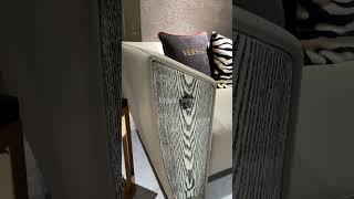 Versace Sofa Design with coffee table #luxuryfurniture #livingroom #versacehome #italiandesign