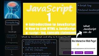 JavaScript explained in 5 minutes | how to link html to javascript |  basic tutorial for beginners