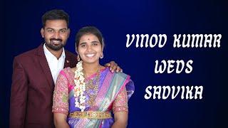 Vinodkumar weds sadvika wedding live at palaram