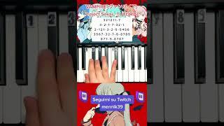 Vampire (ヴァンパイア) - Project Sekai (プロセカ) - Easy piano TUTORIAL #shorts