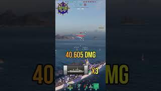 Schlieffen️one shot Cruiser️ #shorts - World of Warships