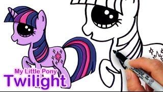 How to Draw My Little Pony Twilight Sparkle Cute Step by step