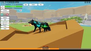 Killing a server as level 43k in Roblox Animal Simulator.