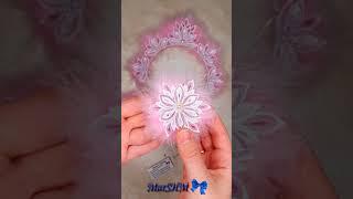 DIY New Year's crown Kanzashi master class #Shorts