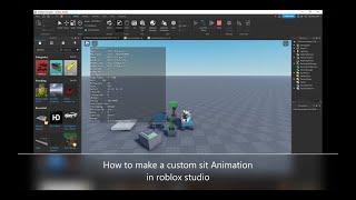 How to make a CUSTOM sit ANIMATION in ROBLOX studio 