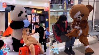 best funny panda compilation - tiktok funny videos | tingkah lucu badut panda & badut beruang usil