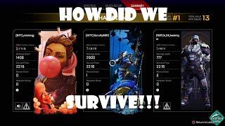 Apex Legends: INSANE FINAL RING!!! 2900 DAMAGE GAME!!!