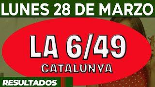 Resultado del sorteo 6-49 del Lunes 28 de Marzo del 2022.