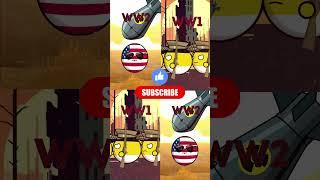 WW1 vs WW2 ️ #countryballs