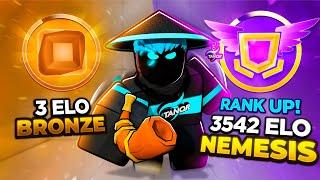 BRONZE to NEMESIS RANK in Roblox Rivals..