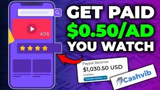 Get Paid $0.50 Per Ad You Click On (Get Paid to Watch Ads) | FREE PAYPAL MONEY Website