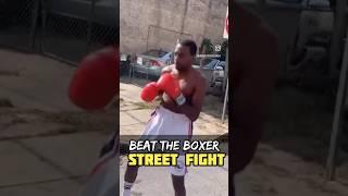 How to Beat a Boxer in a Street Fight. #boxing #viralvideo #boxingtraining #kickboxing #fyp #viral