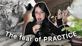 why are we afraid of PRACTICE?reflecting on creativity (+ art process clips)