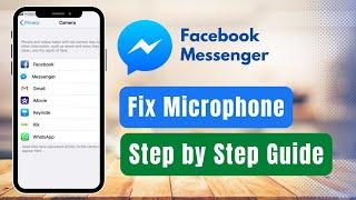 How to Fix Microphone on Facebook Messenger !