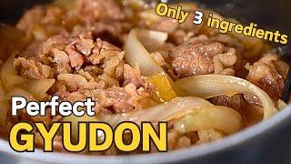 How to Make Perfect Gyudon (Japanese Beef Bowl) : Easy at Home and Authentically Delicious !!