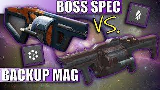 Destiny 2  - Wendigo GL3 Vs. Swarm of the Raven | Boss Spec Vs. Backup Mag Mods on Grenade Launchers