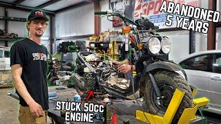 We Rescued a Seized Honda Ruckus Moped from the Woods, Will it Run & Ride Again?