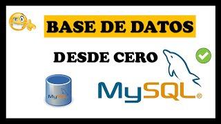 ▶️ Crear BASE DE DATOS en MYSQL Desde Cero ️