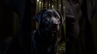 Heart of the Forest: Hyperrealistic Black Labrador Retriever 