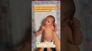 Como segurar um recém nascido? #maternidade #maternidadereal #amamentação #bebe #gestante #filhos