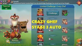 Безумный вождь | CRAZY CHEF 3 этап | Stage 3 Авто | Automatic Lords Mobile Лорды Мобайл