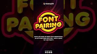STOP Using Fonts That Clash – Font Pairing in Presentation Every Designer Swears By