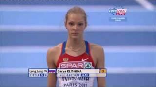 Darya Klishina 6.80m for Long Jump Paris 2011. Дарья Клишина