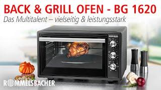 ROMMELSBACHER Back & Grill Ofen  Das Multitalent – vielseitig & leistungsstark ​ BG 1620