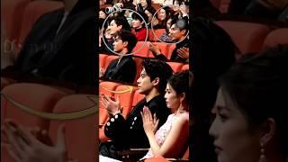 Dylan Wang's reaction captured when Esther Yu is receiving the Award on Stage️#estheryu #dylanwang