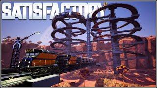 Satisfactory Train  spiral guide, tips and tricks, train tutorial