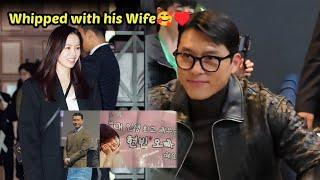 Spotted! Hyun Bin Totally Whipped with his wife when he saw her in the crowd while promoting Harbin