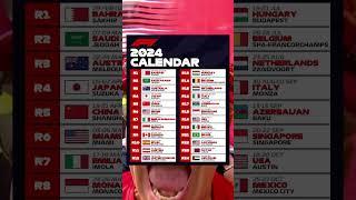 2024 F1 Schedule Revealed!