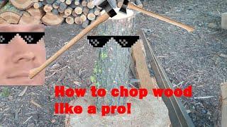 How to split wood!