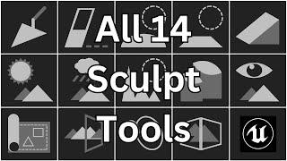 All 14 Landscape Sculpt Tools in Unreal Engine Explained in Under 3 Minutes