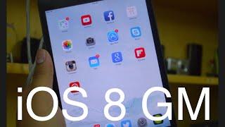 iOS 8 GM (Gold Master) Walkthrough