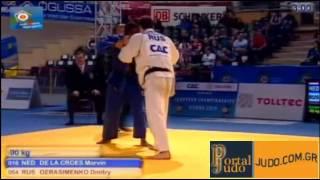European Judo Championship Vienna 2010 -90kg De La Croes (NED)-Gerasimenko (RUS)