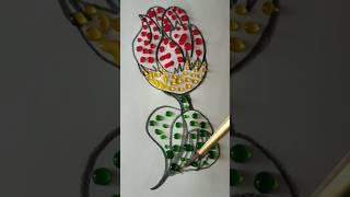 Mixing colour drops #short#rose #flowers #satisfying #creative #art #viralvideo #trending