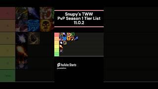 Snupy's WoW TWW PvP Season 1 Tier List #wow #wowpvp #snupy #worldofwarcraft #gaming #games