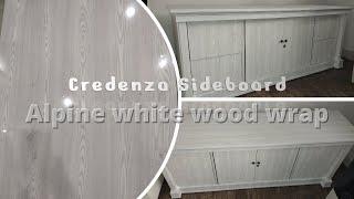 Credenza Sideboard - Alpine white wood wrap!!!