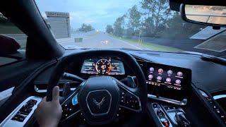 2024 CHEVROLET CORVETTE C8 DRIVING POV (CLOUDY) (ASMR)