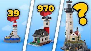 LEGO LIGHTHOUSES in Different Scales | Comparison