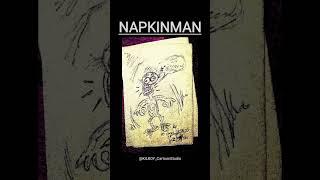 NAPKINMAN by KiLROY #napkin #cartoon #jazz #music #art