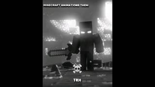 Minecraft Animations Then  #minecraft #minecraftanimation #shortsviral #shorts #shortvideos #yt