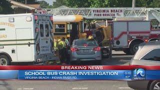 VB school bus involved in crash on Indian River Road