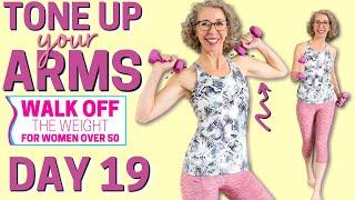 TONED ARMS Walk with light hand weights  WALK Off the Weight Day 19