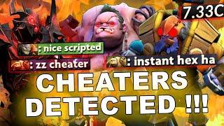 Dota 2 Cheaters Busted - 10+ CHEATERS with FULL PACK OF SCRIPTS !!! 7.33c