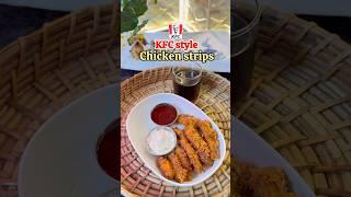 KFC style chicken strips #food #trending #recipe #putola #chickenstripsrecipe #kfc